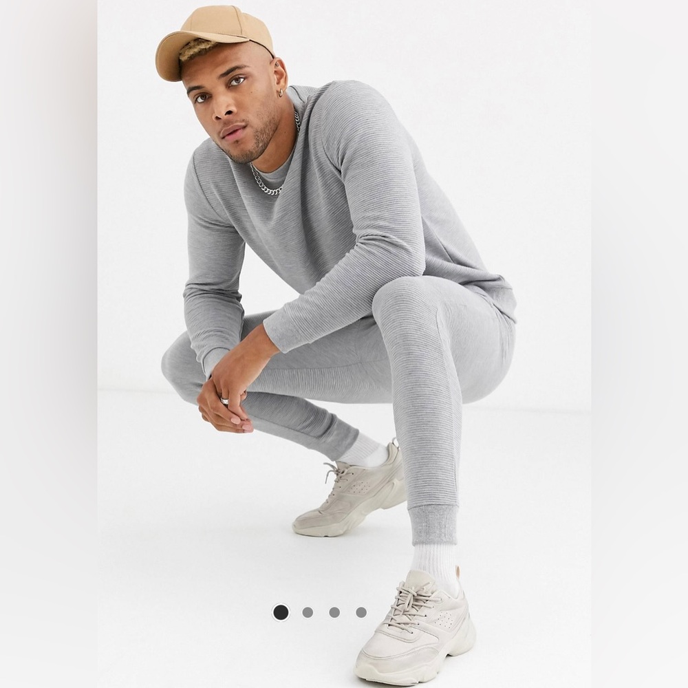 Ribbed Track Suit 2 Piece Set